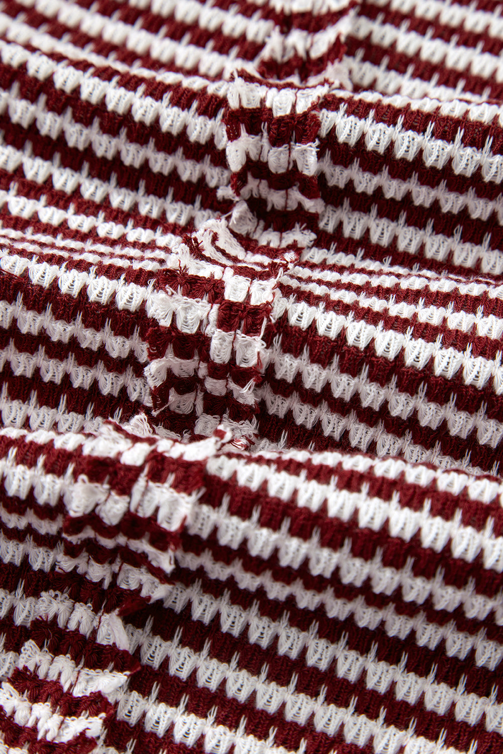 Black Stripe Ribbed Trim Drop Shoulder Long Sleeve Oversized Top