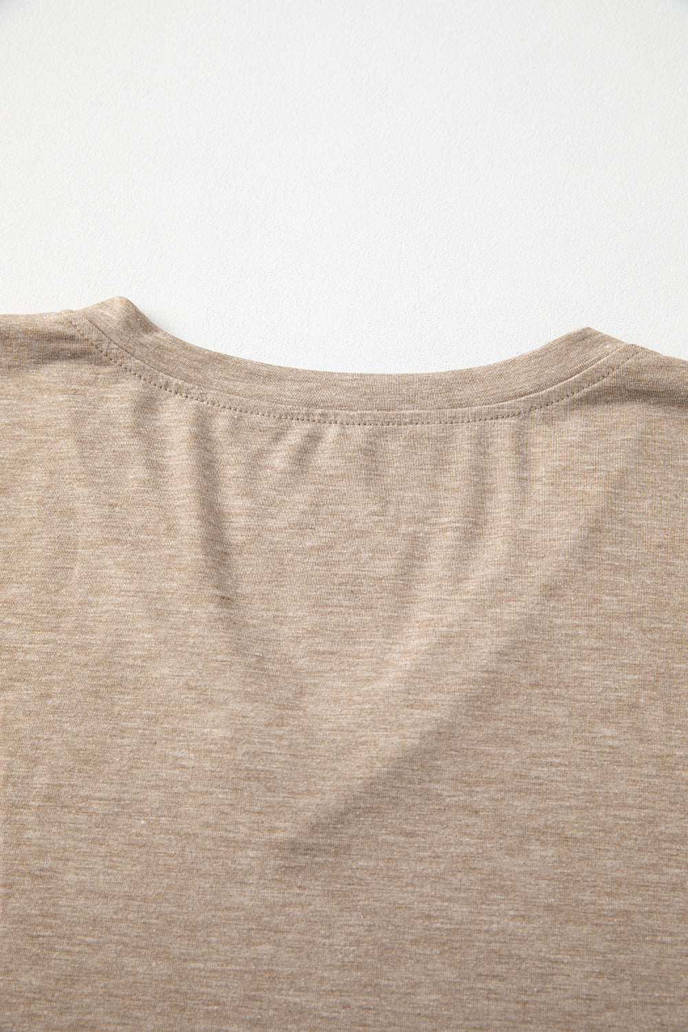 Black Plain V Neck Long Sleeve Top