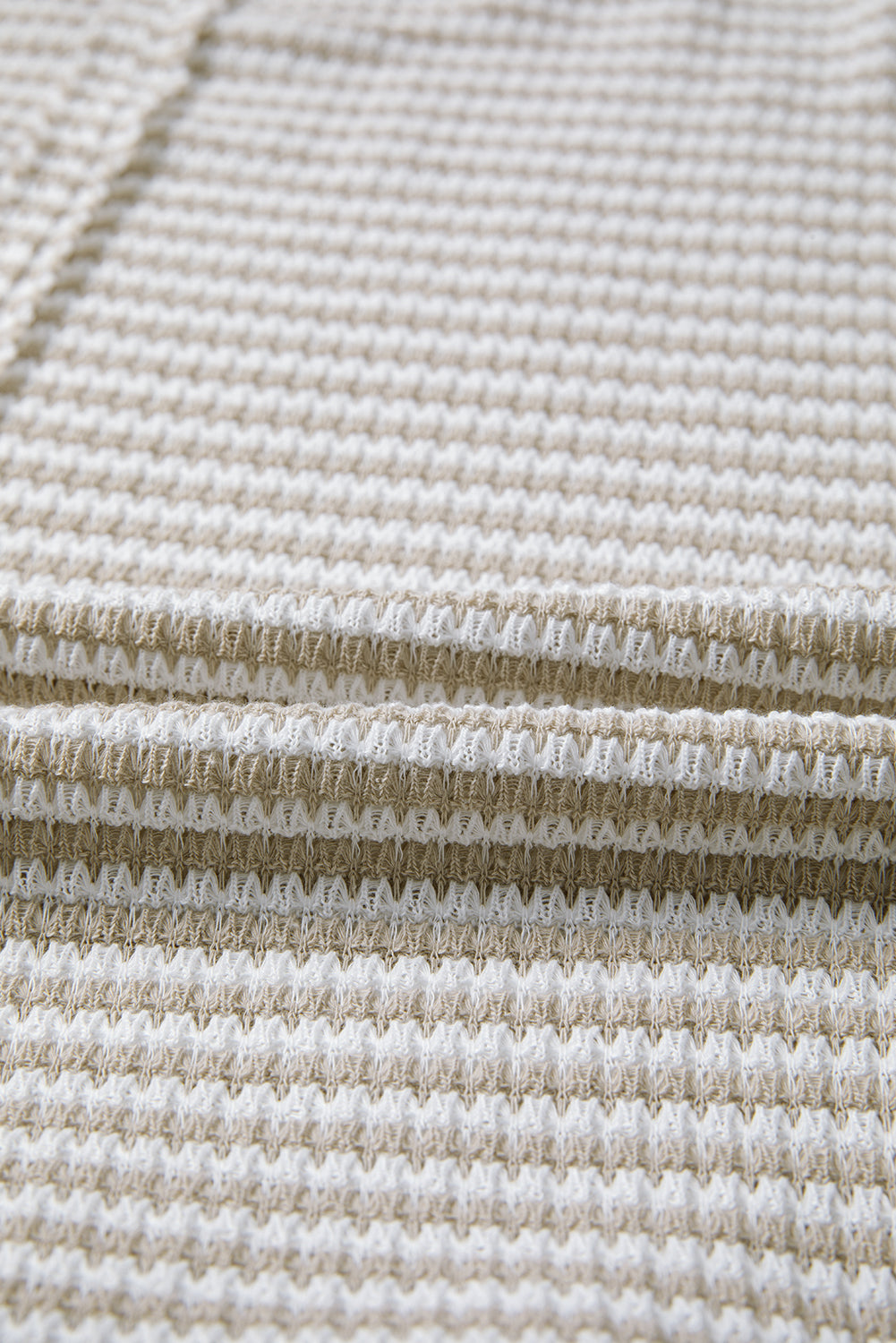 Black Stripe Ribbed Trim Drop Shoulder Long Sleeve Oversized Top